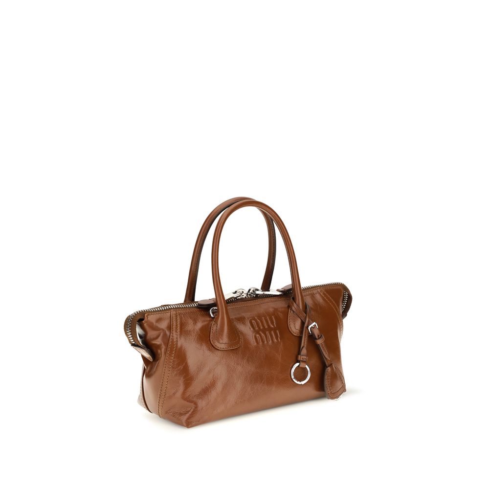 Braune Kalbsleder Bos Taurus Handtasche