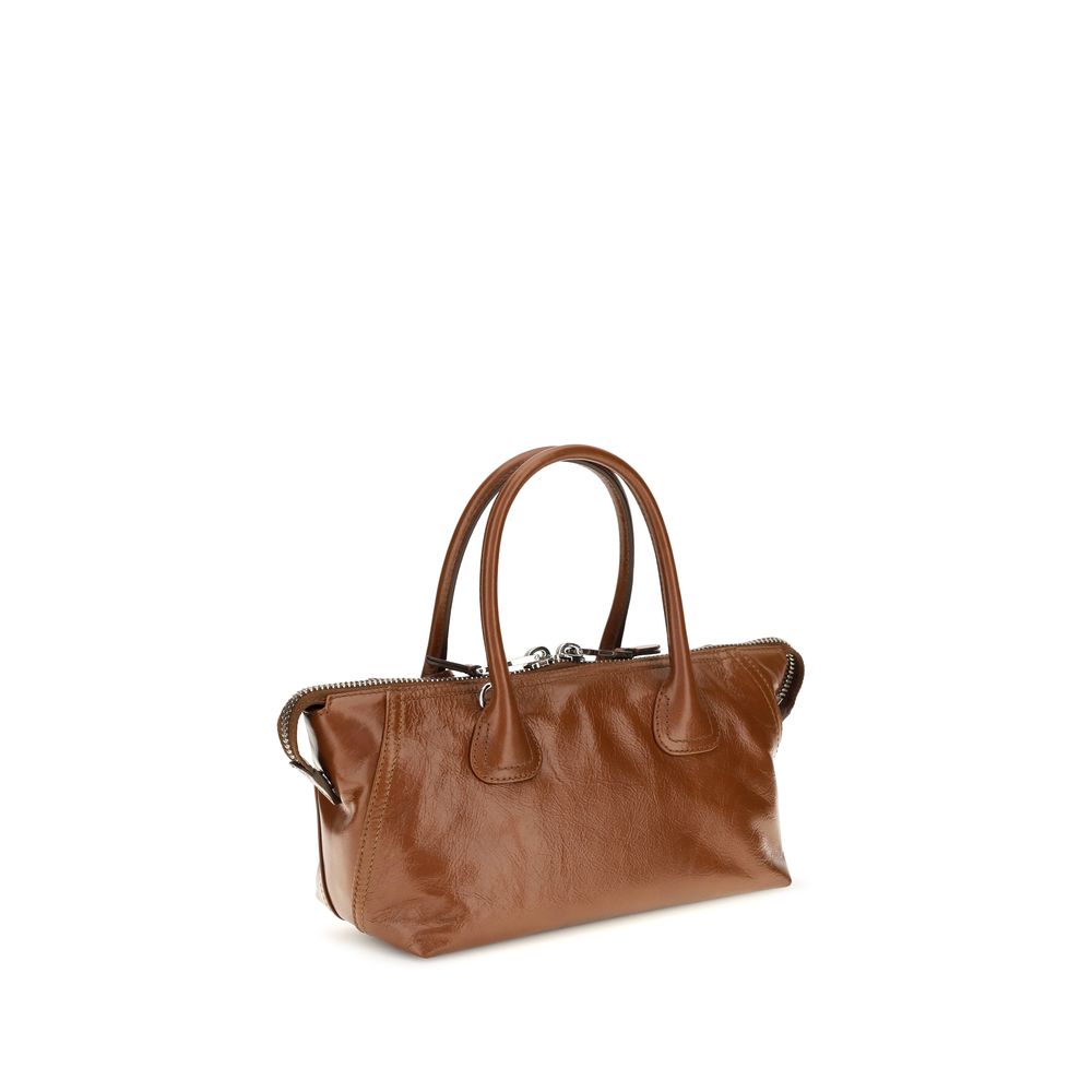 Braune Kalbsleder Bos Taurus Handtasche