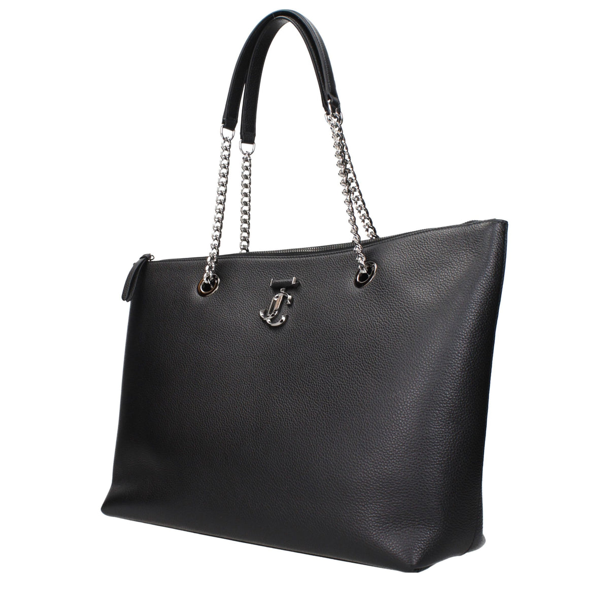Black leather shoulder bag