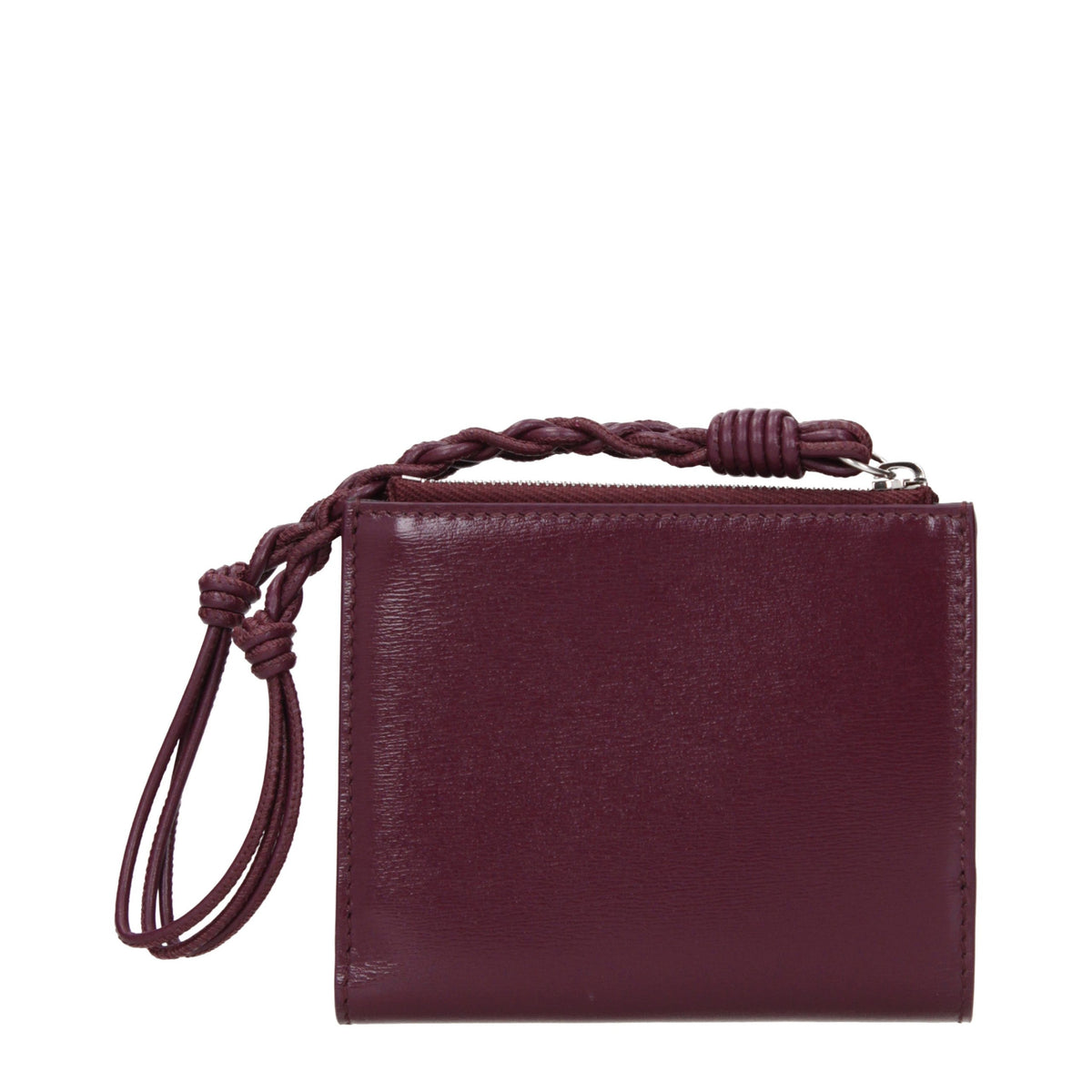 Red leather wallet