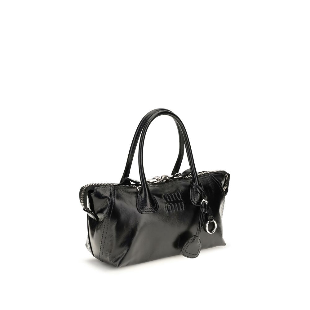 Black calf leather Bos Taurus handbag