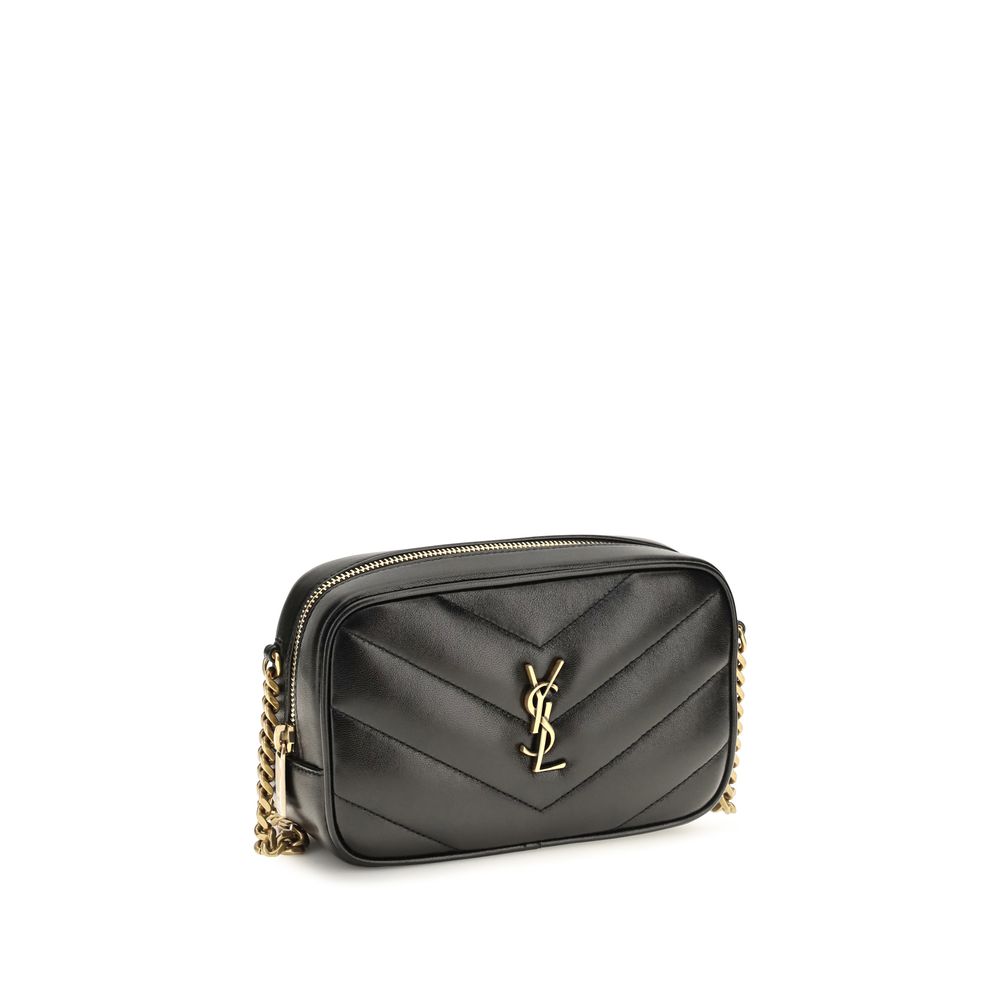 Black Lambskin Shoulder Bag Ovis Aries Aries