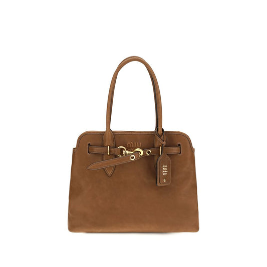 Brown calf leather Bos Taurus shoulder bag