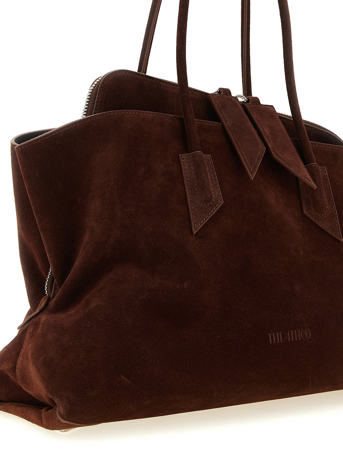 Brown calfskin shoulder bag
