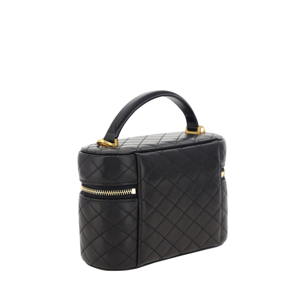Black Lambskin Shoulder Bag Ovis Aries Aries