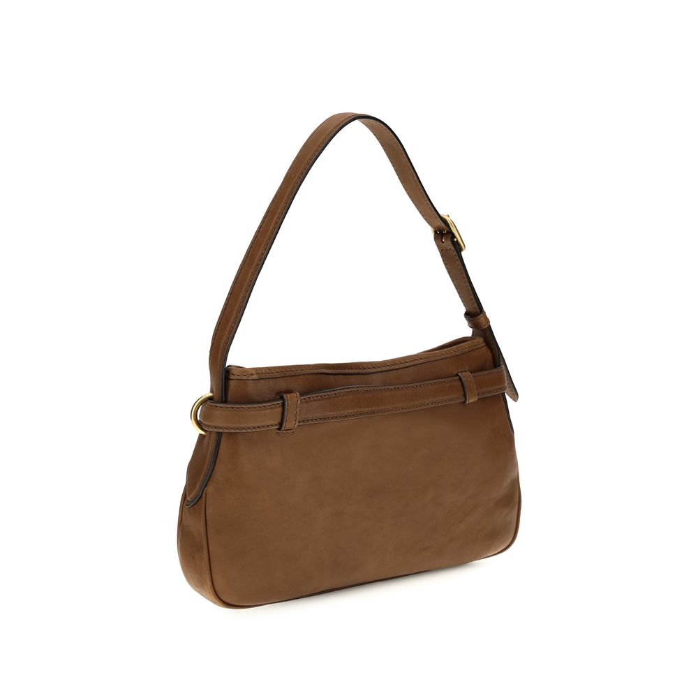 Braune Lammleder Schultertasche Ovis Aries Aries