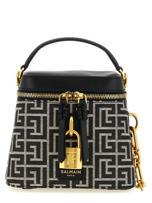 Two-tone polyester handbag