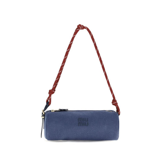 Blue cotton wallet