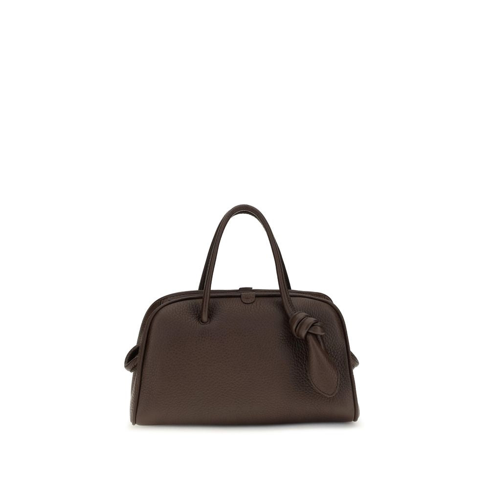 Braune Kalbsleder Bos Taurus Handtasche