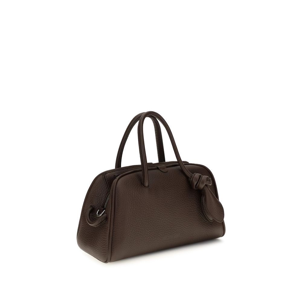 Braune Kalbsleder Bos Taurus Handtasche