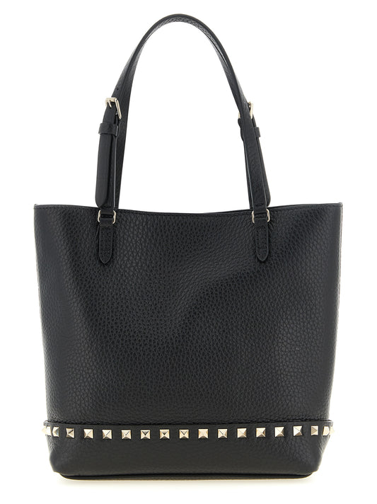 Schwarze Kalbsleder-Schultertasche