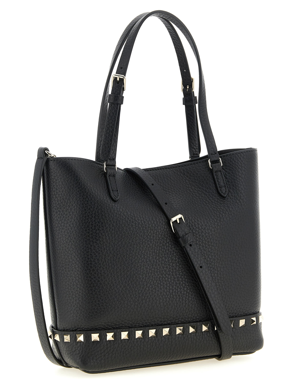 Schwarze Kalbsleder-Schultertasche