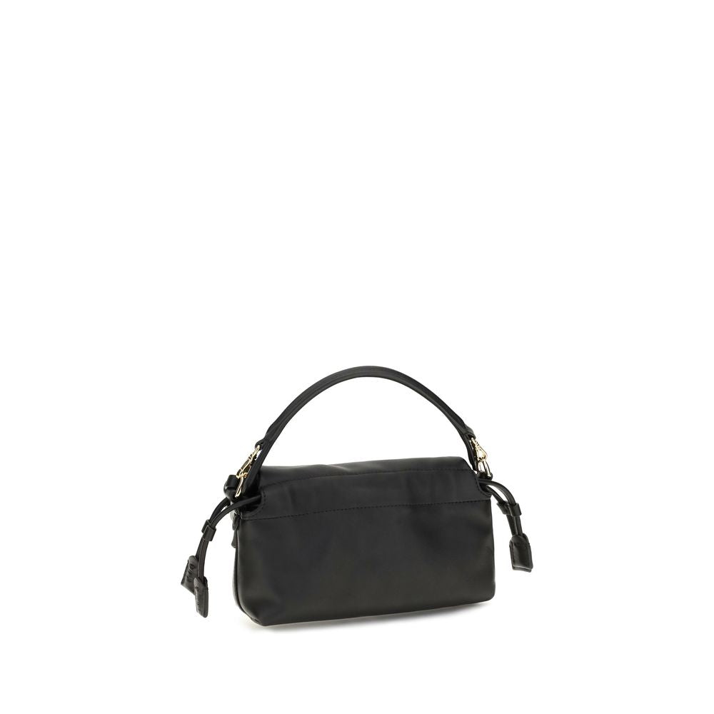 Black Lambskin Shoulder Bag Ovis Aries Aries