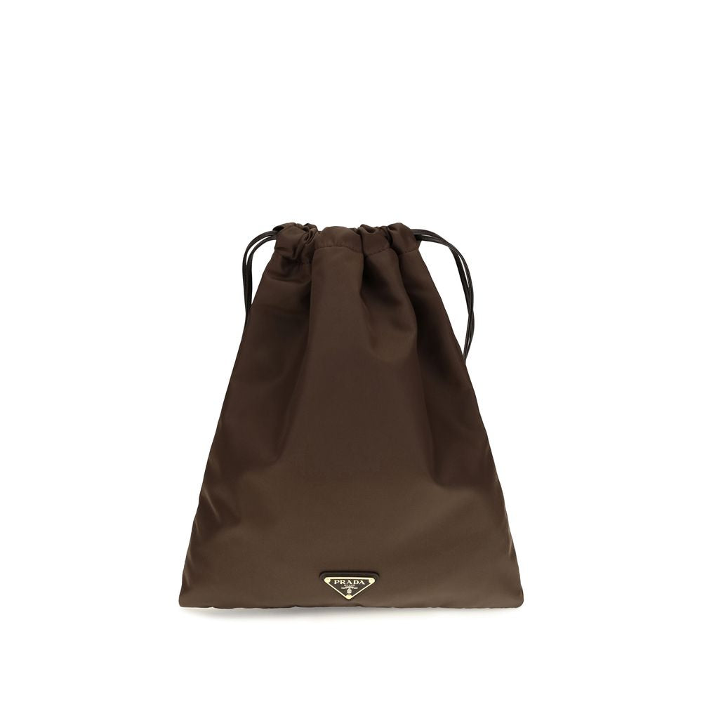 Braune Clutch aus Polyamid