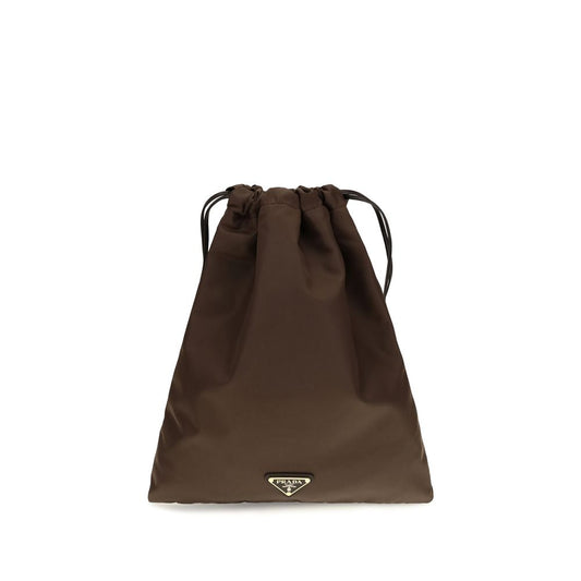 Braune Clutch aus Polyamid