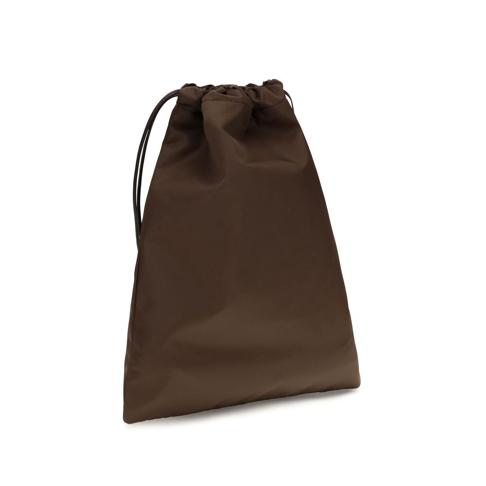Braune Clutch aus Polyamid