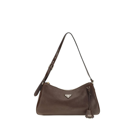 Brown calf leather Bos Taurus shoulder bag
