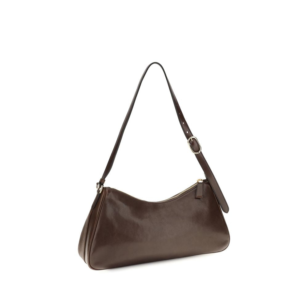 Brown calf leather Bos Taurus shoulder bag