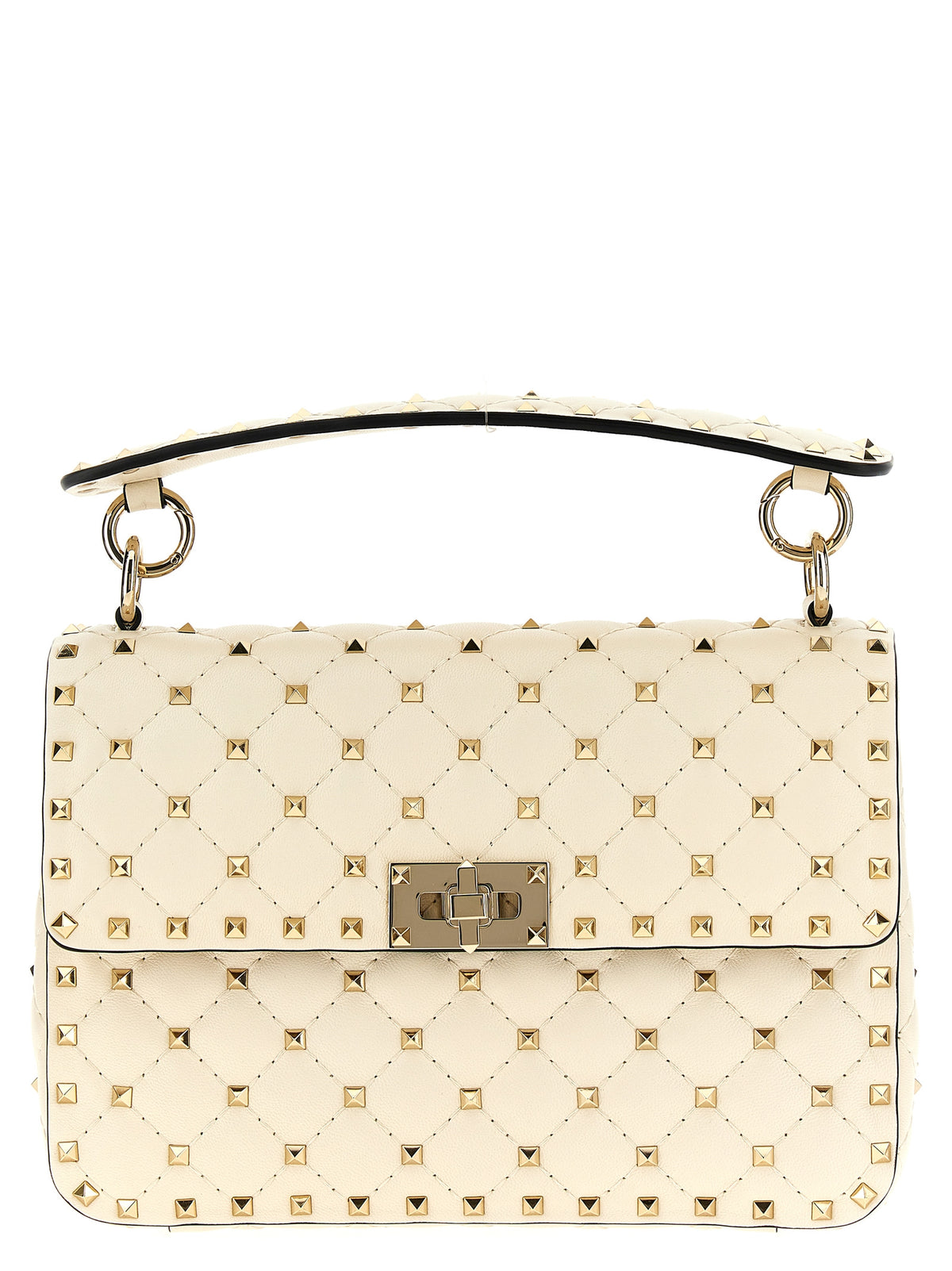 White Lambskin Shoulder Bag