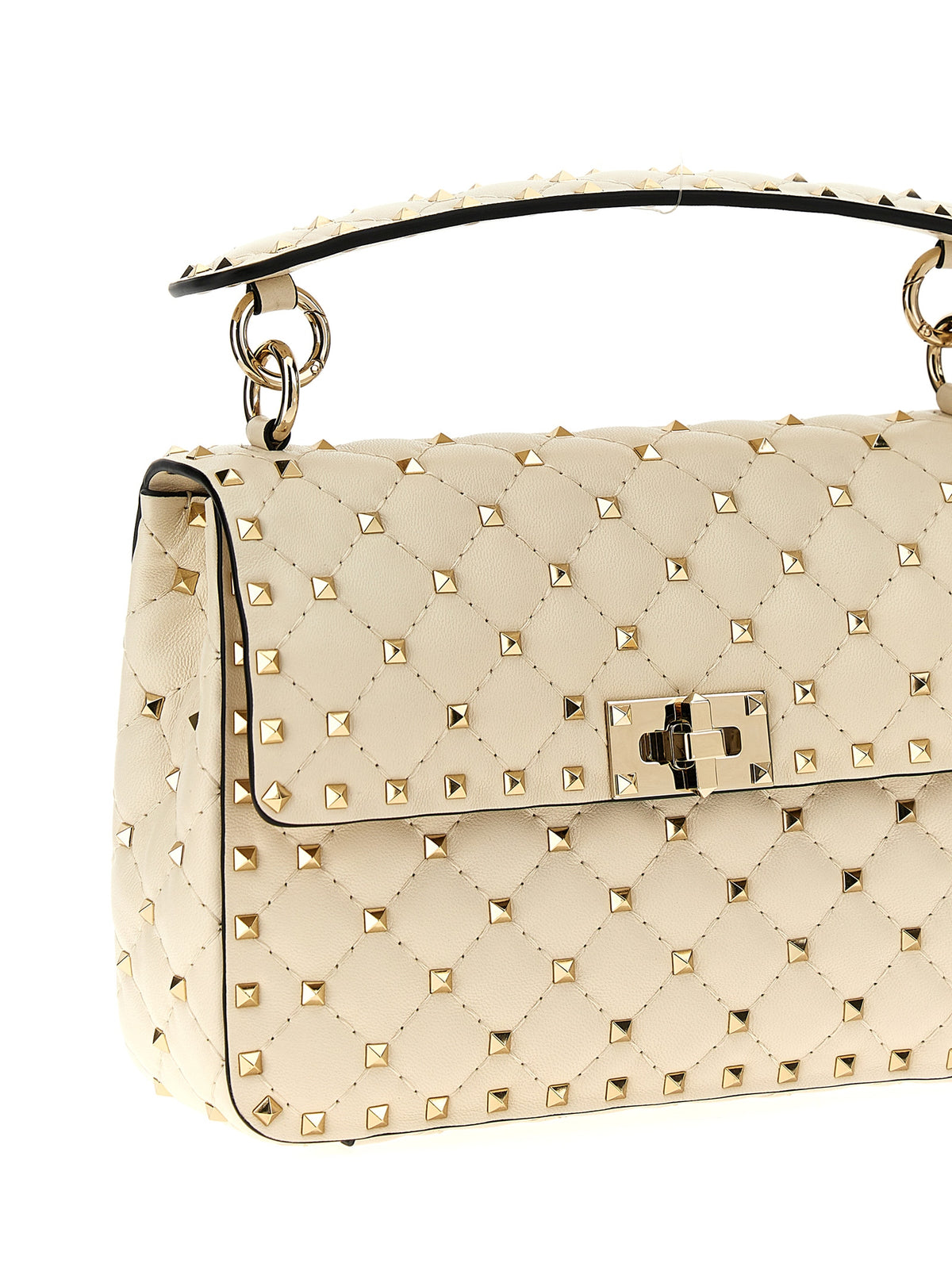 White Lambskin Shoulder Bag