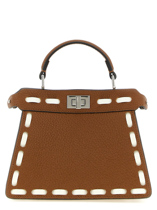 Braune Kalbsleder-Handtasche