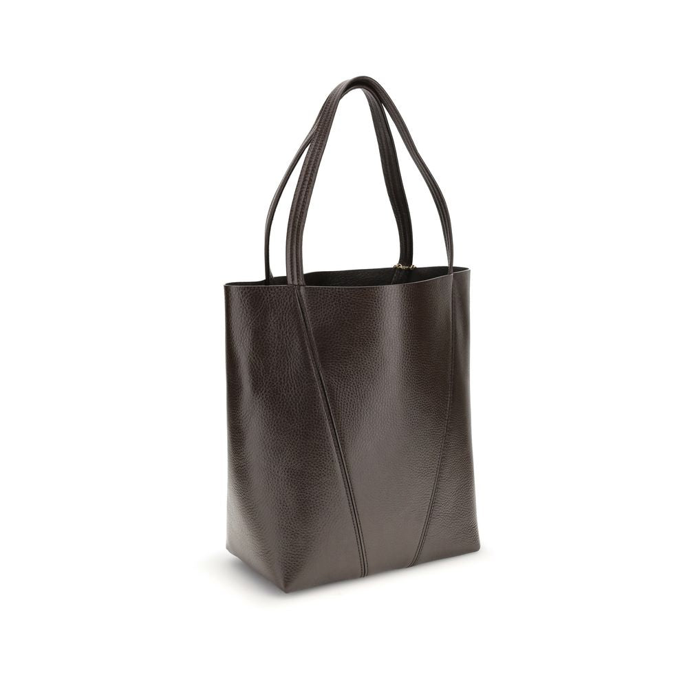 Braune Kalbsleder Bos Taurus Schultertasche