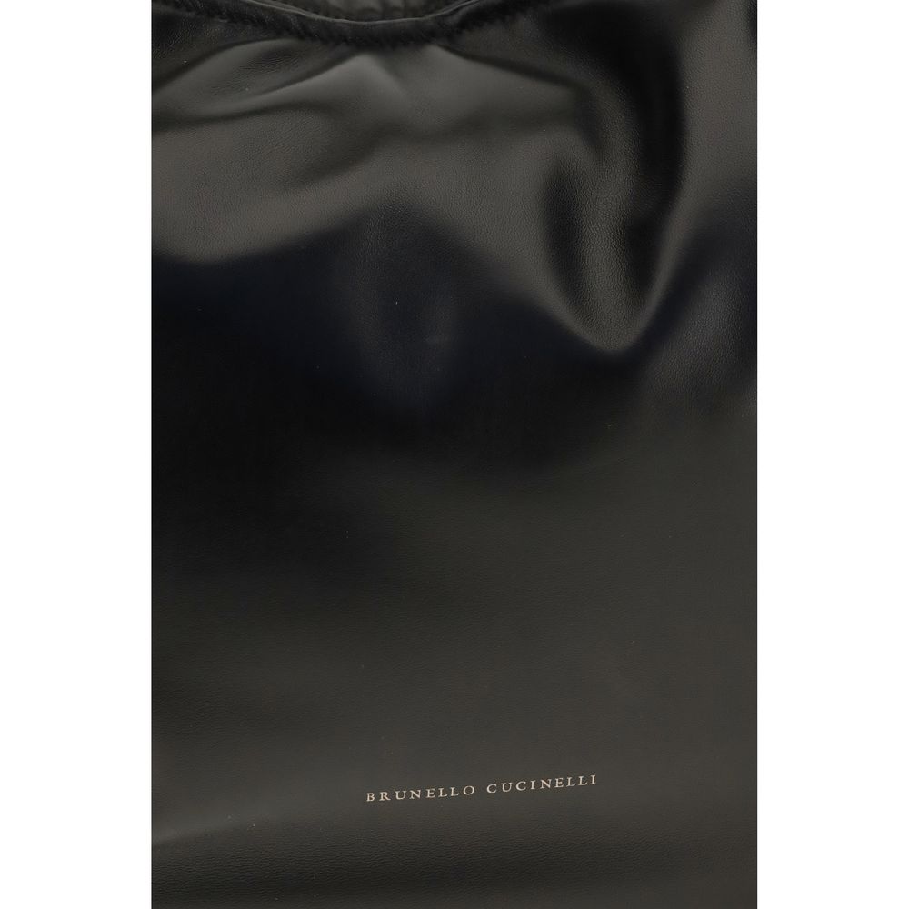 Schwarze Bos Taurus Kalbsleder Schultertasche