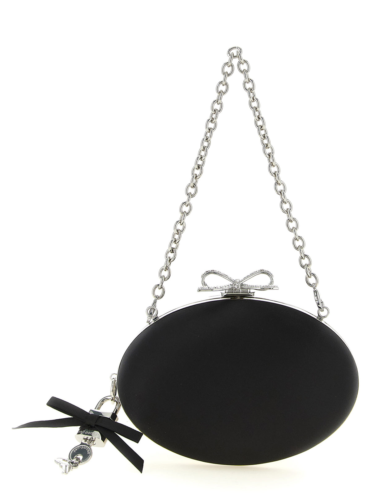 Schwarze Clutch aus Polyester