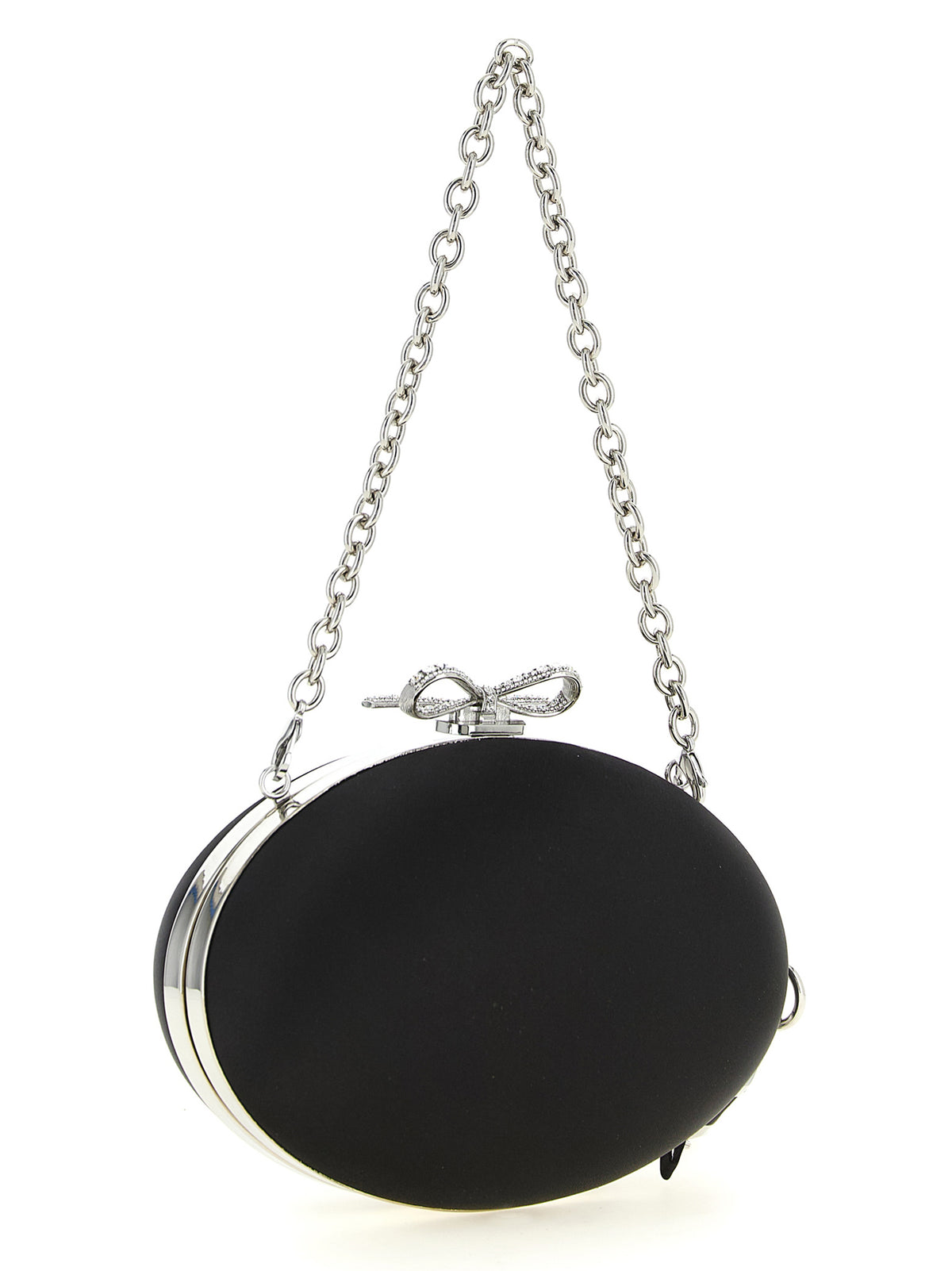 Schwarze Clutch aus Polyester