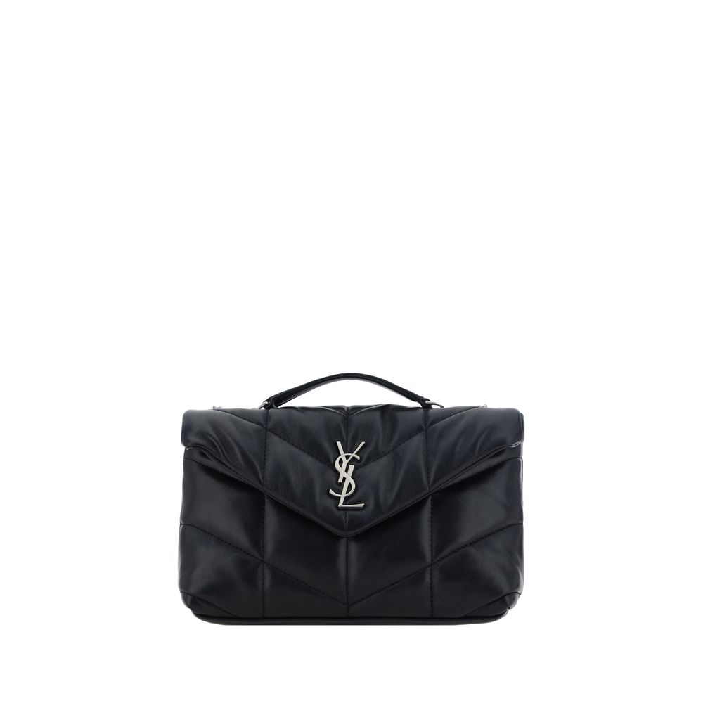 Schwarze Lammleder Schultertasche Ovis Aries
