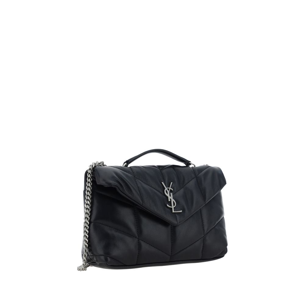 Schwarze Lammleder Schultertasche Ovis Aries