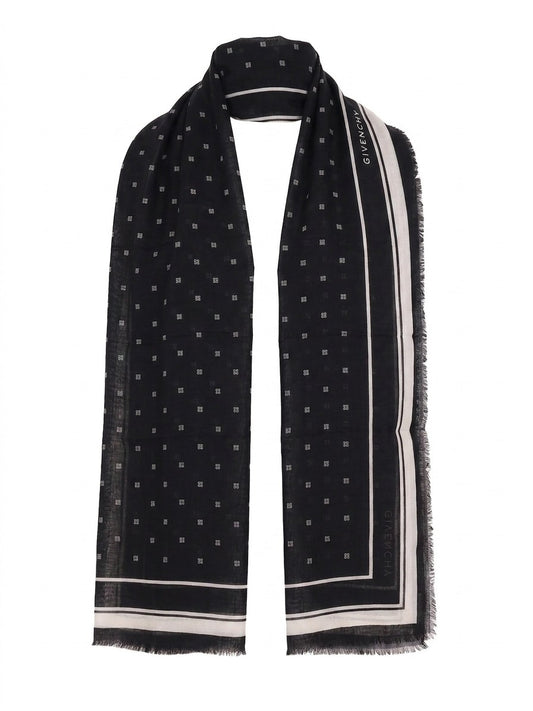 Two-tone cashmere scarf