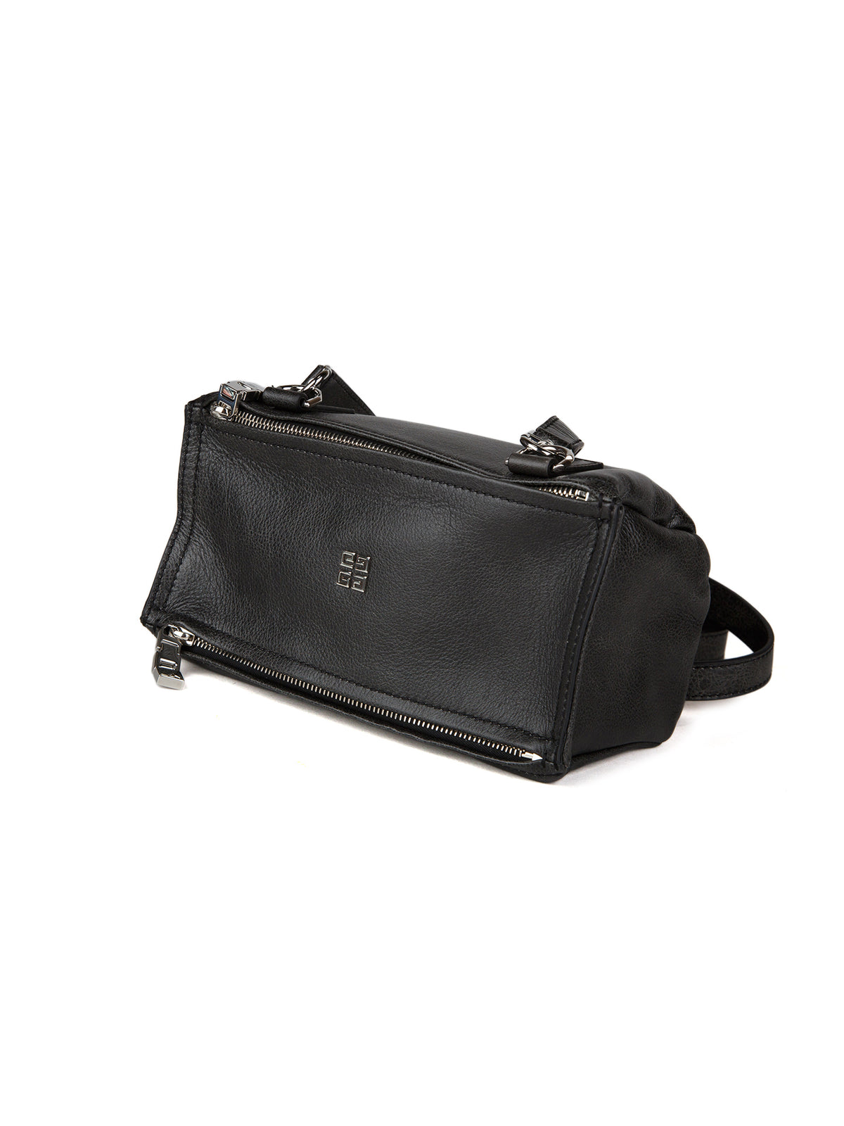 Graue Kalbsleder-Handtasche