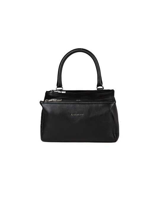 Schwarze Kalbsleder-Handtasche