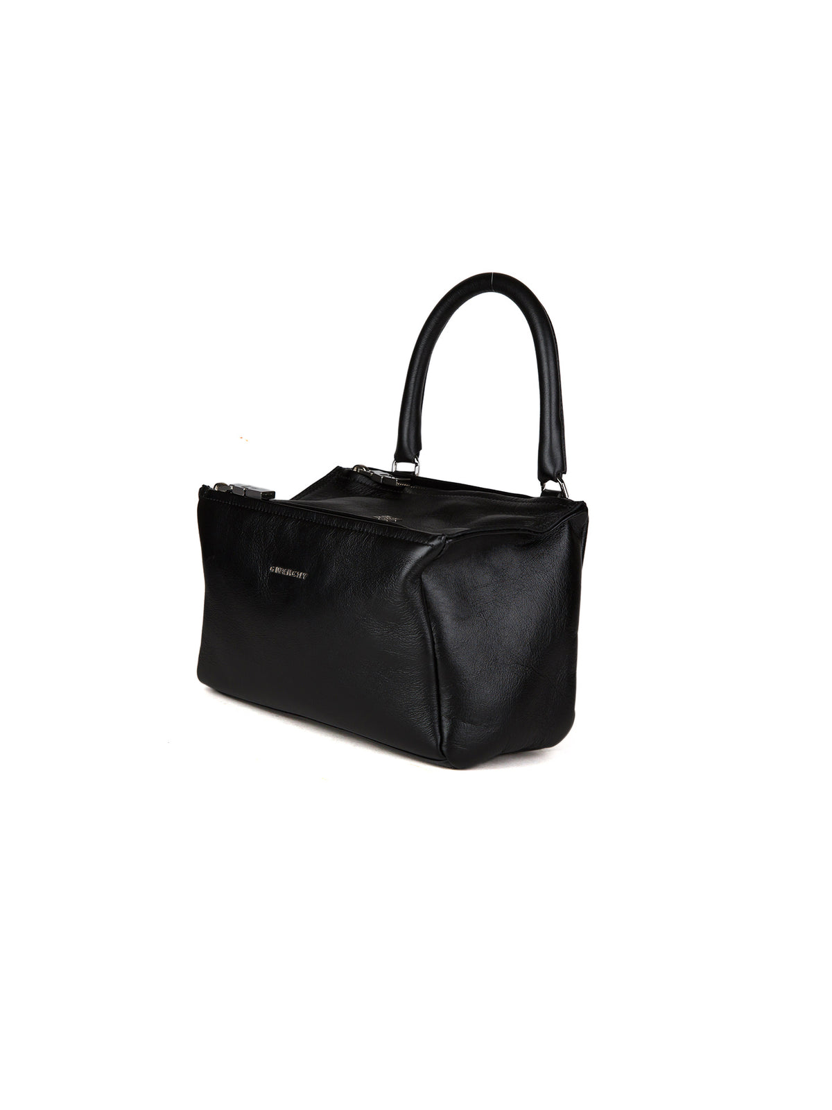 Schwarze Kalbsleder-Handtasche