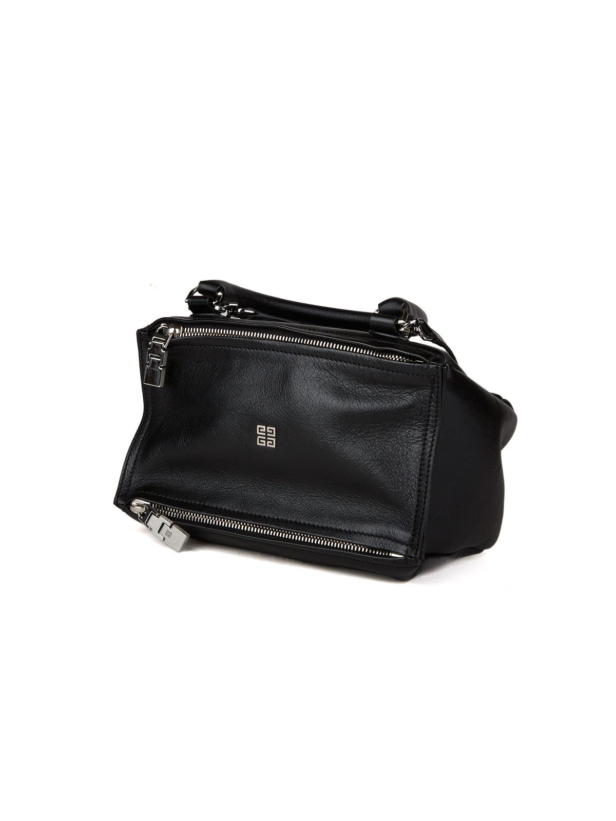Schwarze Kalbsleder-Handtasche