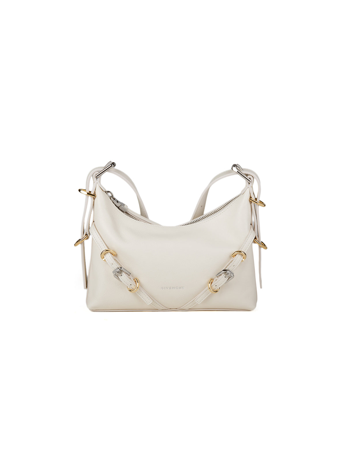 Beige Kalbsleder Handtasche
