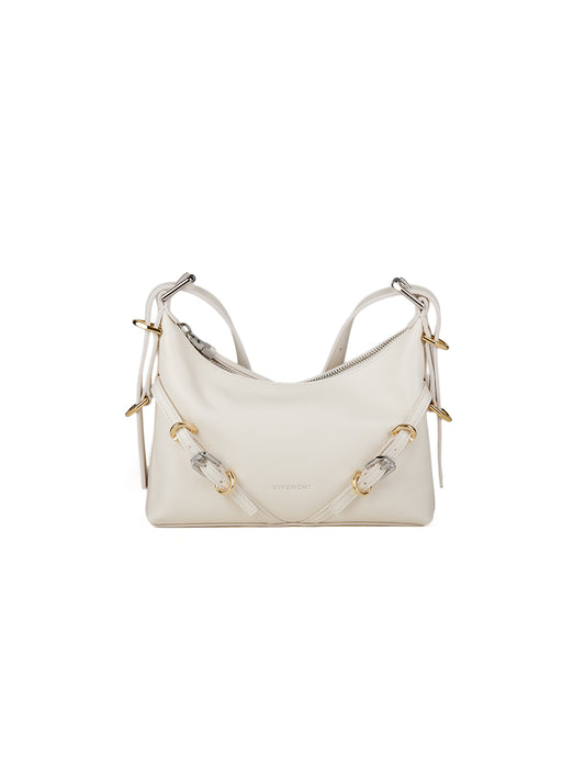 Beige calfskin handbag