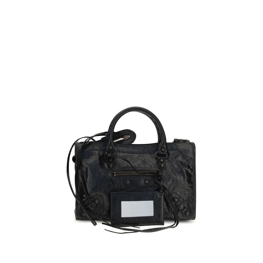 Black lambskin handbag (Ovis Aries)