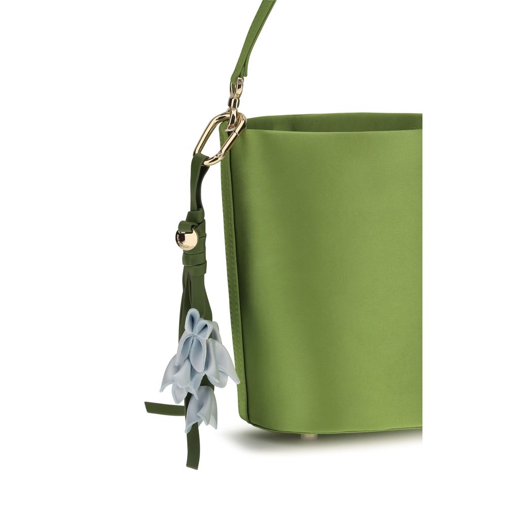 Zweifarbige Polyester-Bucket Bag