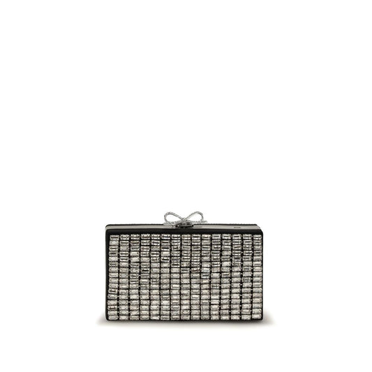 Clutch aus silbernem Glas