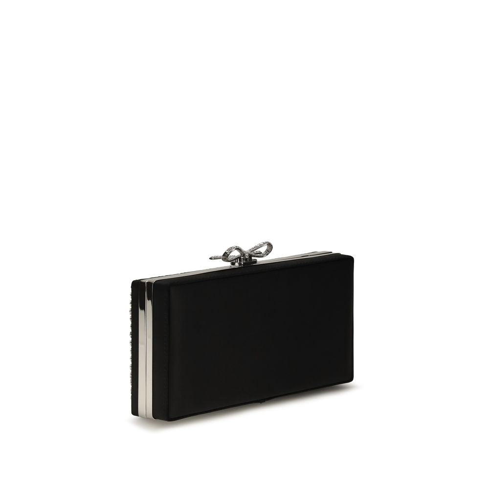 Clutch aus silbernem Glas