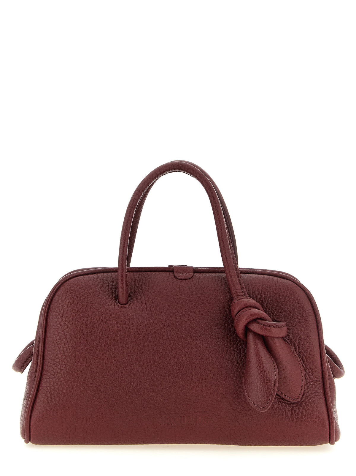 Handtasche aus bordeauxrotem Kalbsleder