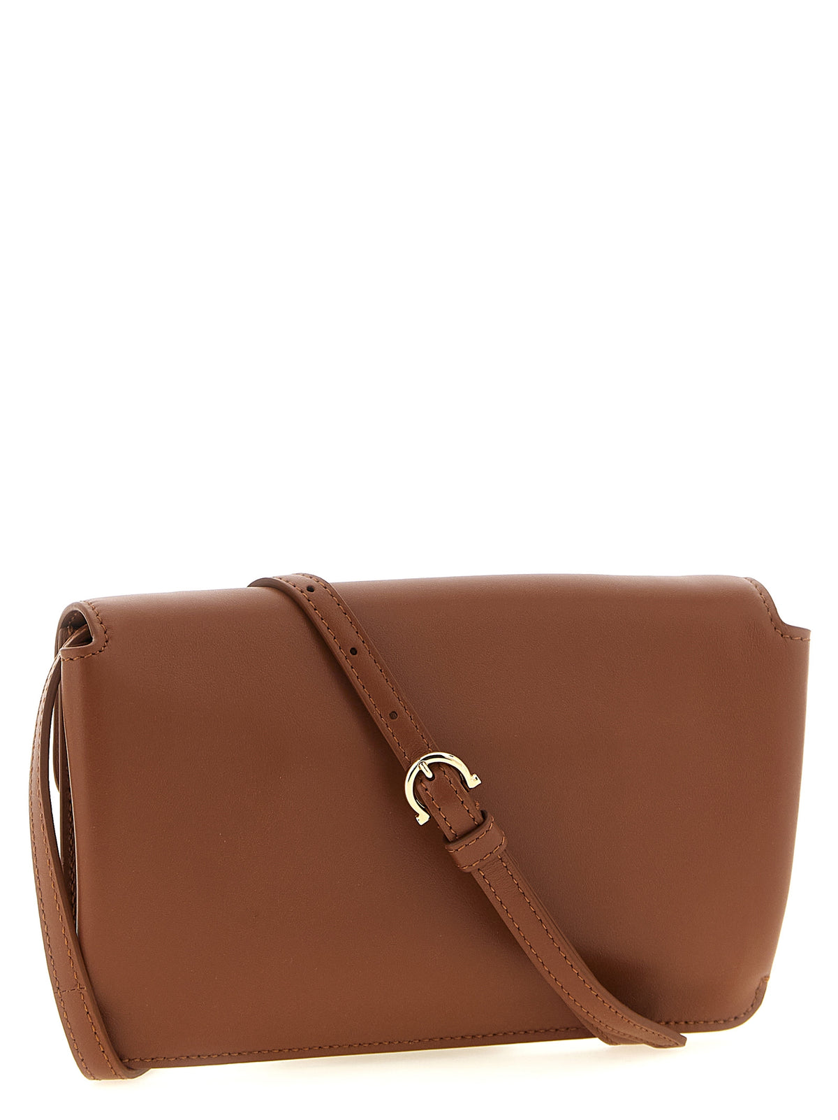 Braune Kalbsleder-Clutch