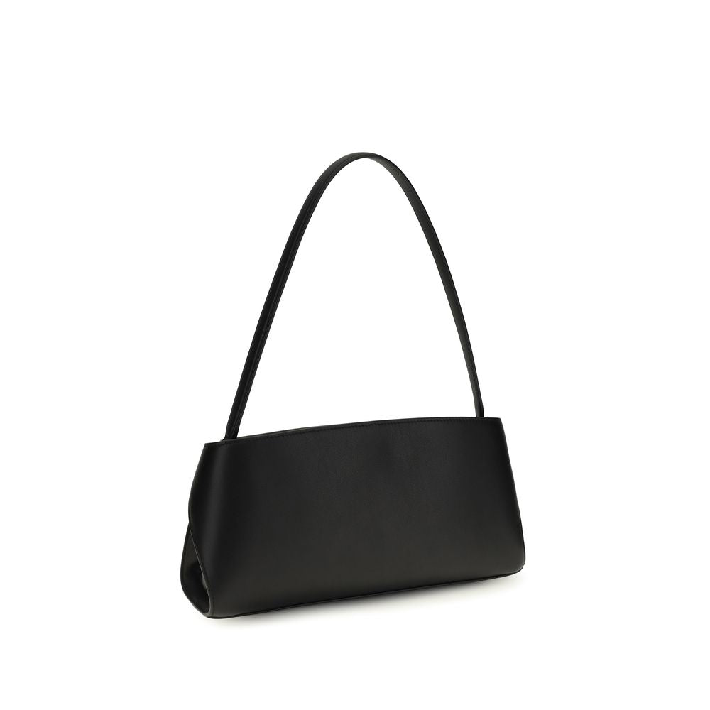 Black Bos Taurus Calf Leather Shoulder Bag