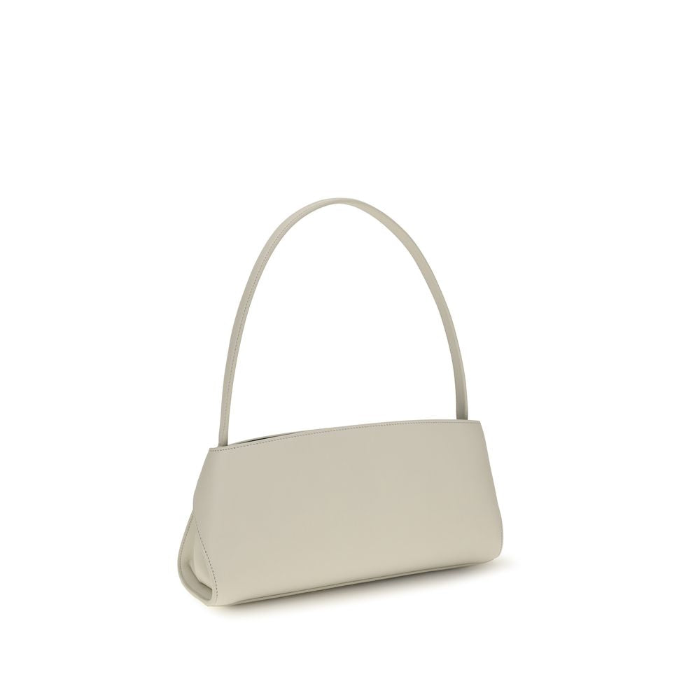 Beige Kalbsleder Bos Taurus Schultertasche