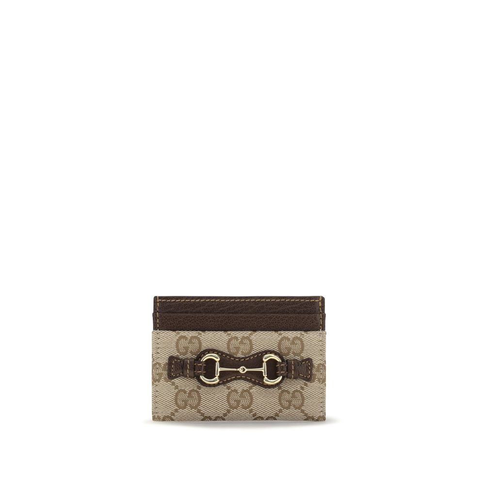 Brown cotton wallet