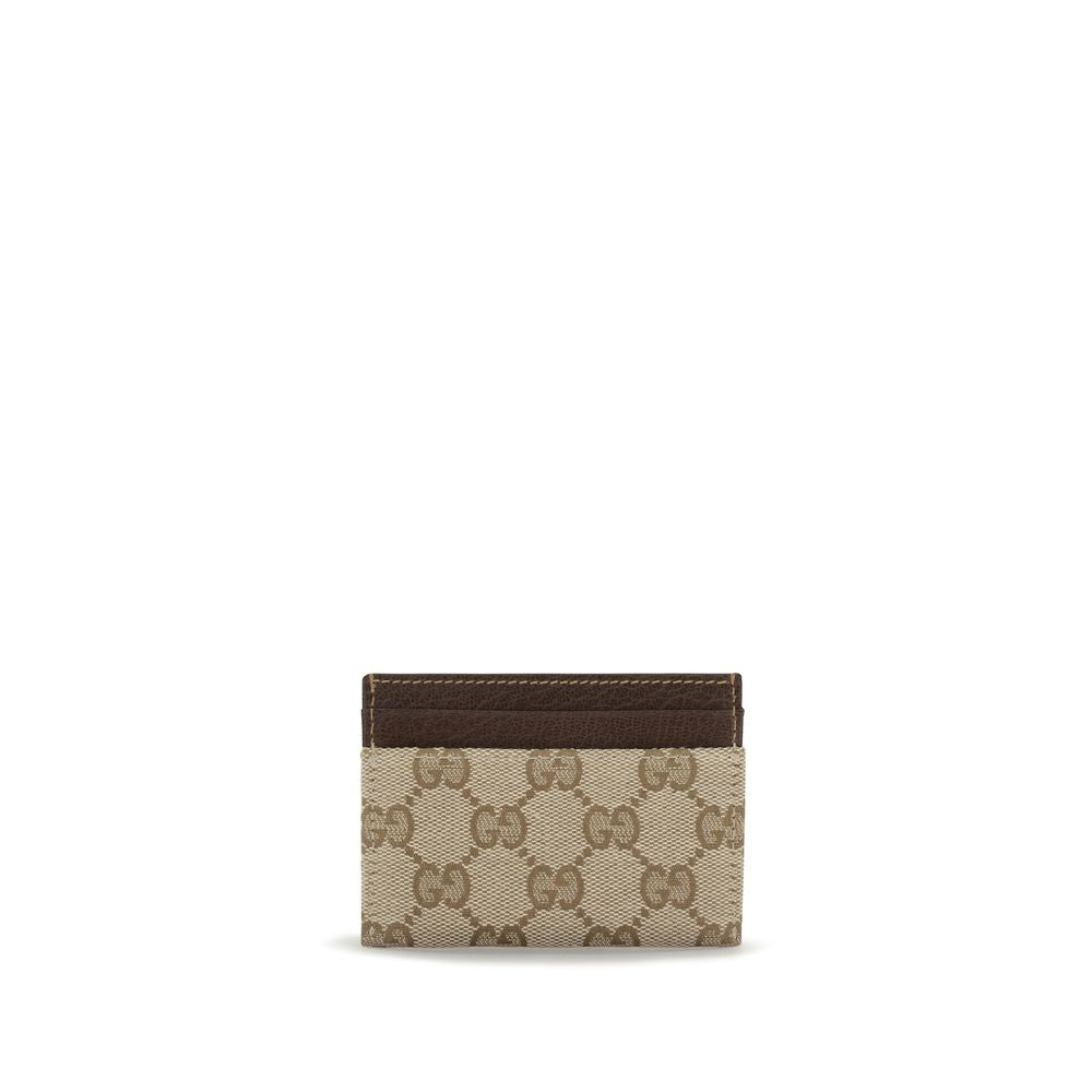 Brown cotton wallet