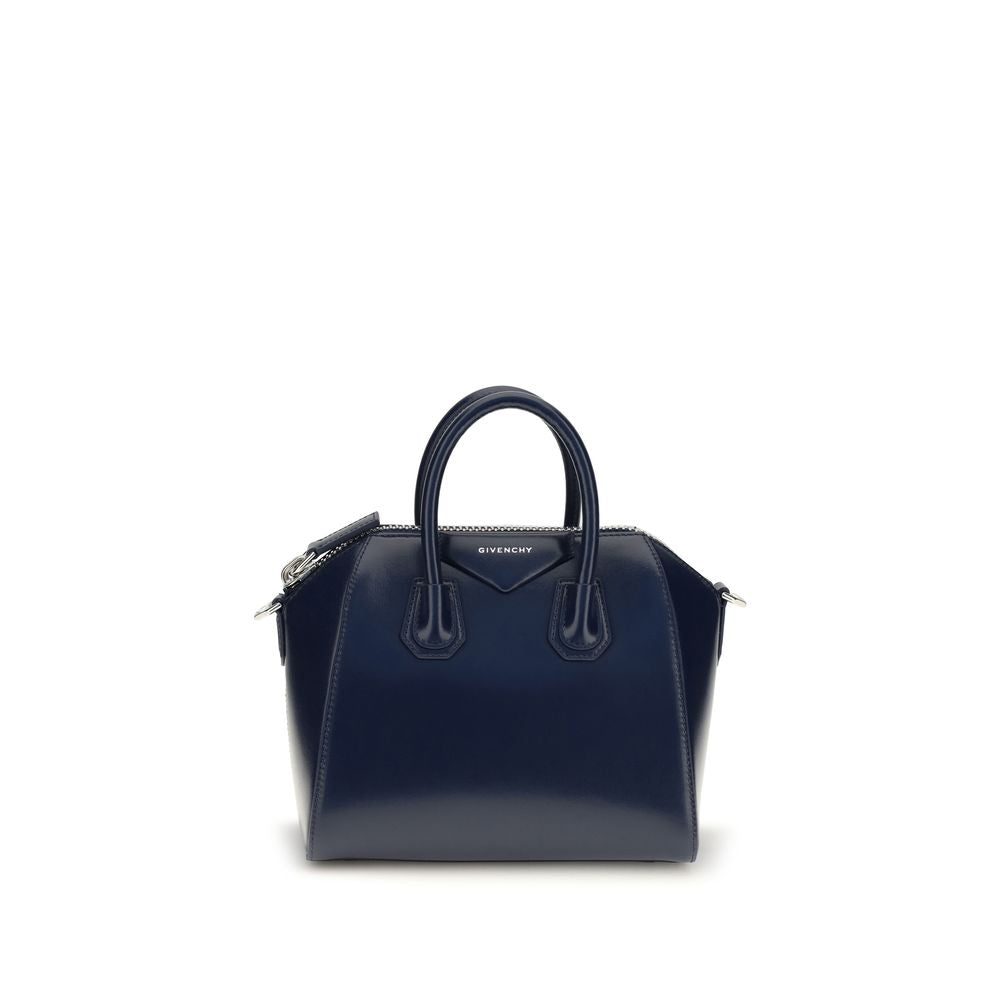 Handtasche aus blauem Kalbsleder Bos Taurus