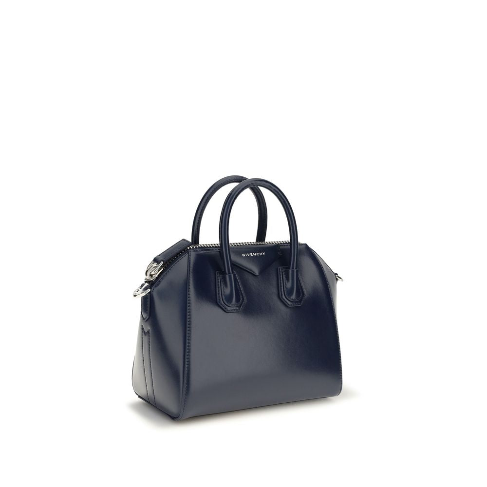 Handtasche aus blauem Kalbsleder Bos Taurus